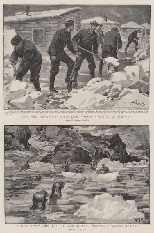 Le Dr Nansen et M. Jackson dans le Grand Nord - Herbert Johnson