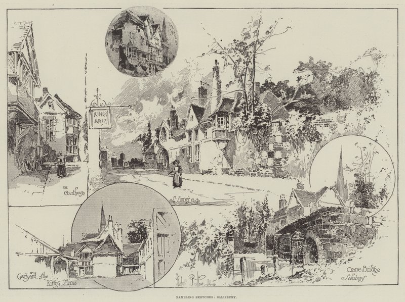 Croquis de Salisbury - Herbert Railton
