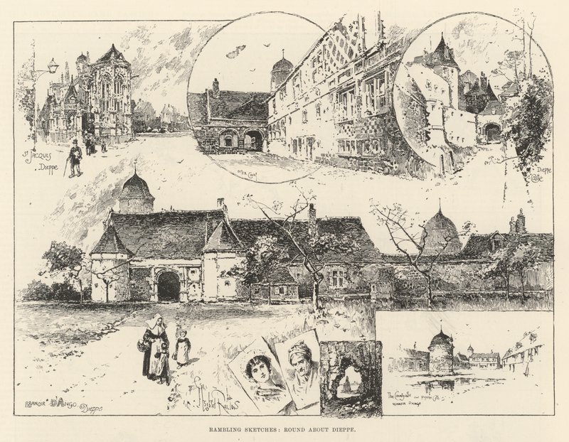 Croquis de promenade, autour de Dieppe - Herbert Railton
