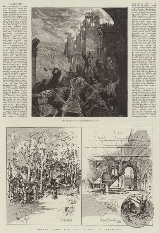 Scènes de la nouvelle opéra d