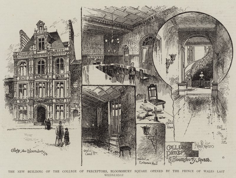 Le Nouveau Bâtiment du Collège des Précepteurs, Bloomsbury Square inauguré par le Prince de Galles mercredi dernier - Herbert Railton