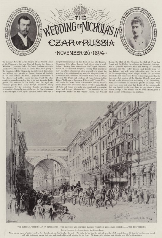 Le Mariage de Nicolas II, Tsar de Russie - Herbert Railton