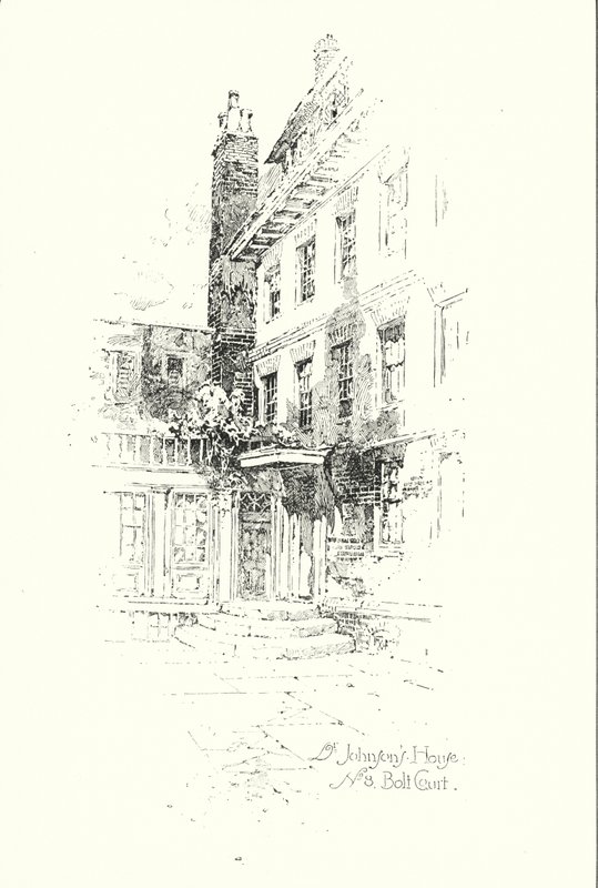 Maison du Dr Johnson, No 8 Bolt Court, Londres - Herbert (after) Railton