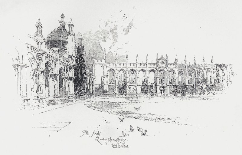 Quadrilatère et bibliothèque, All Souls