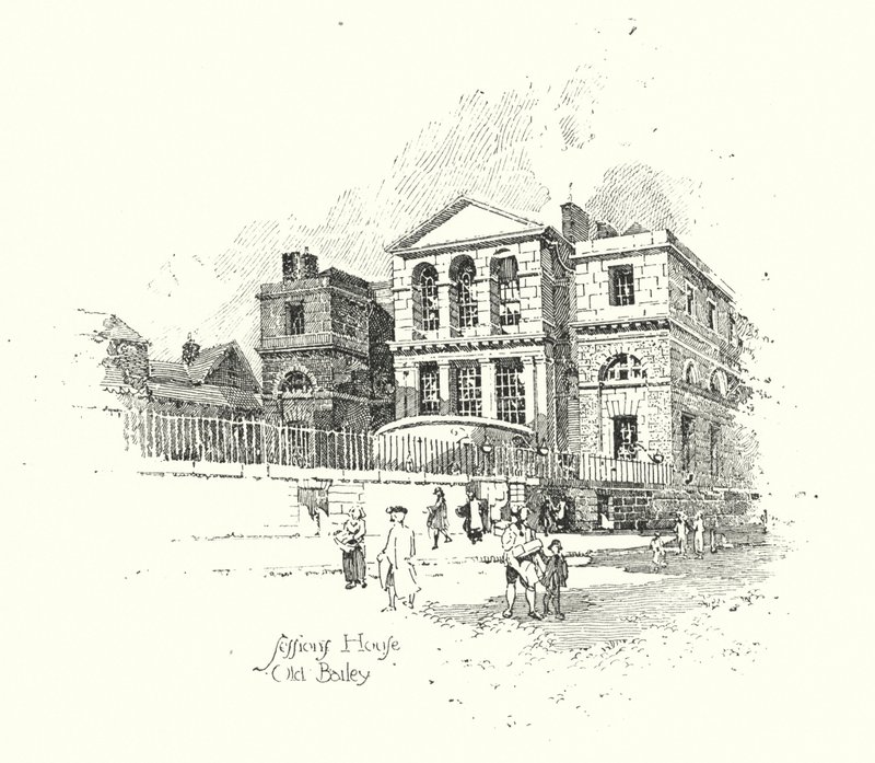 Sessions House, Old Bailey, Londres - Herbert (after) Railton
