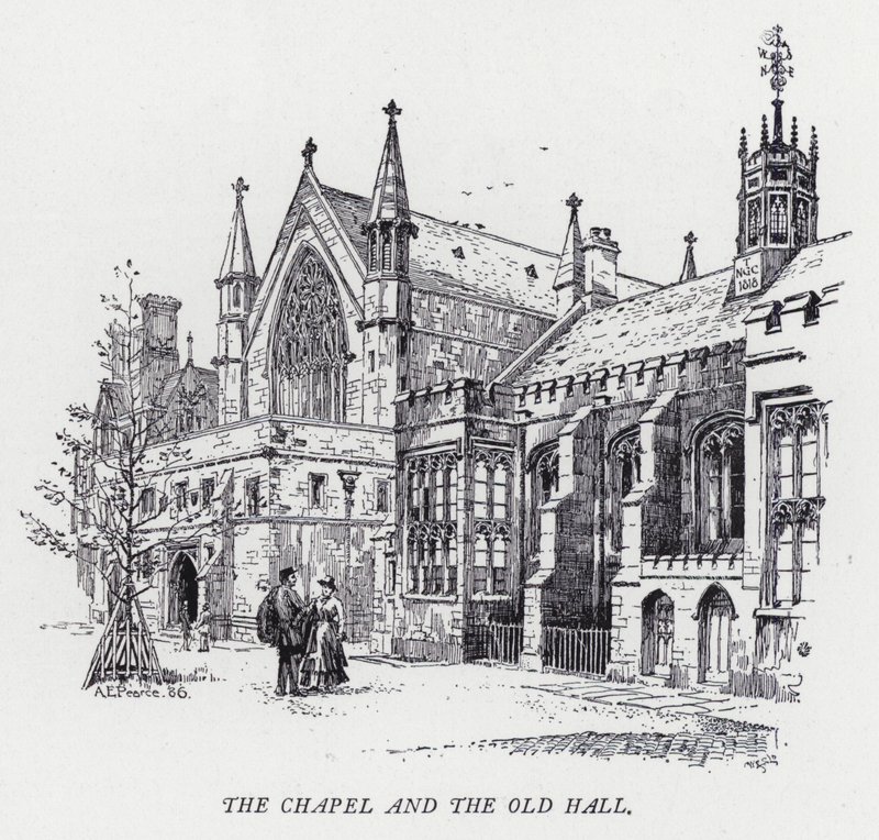 La chapelle et la vieille salle - Herbert (after) Railton