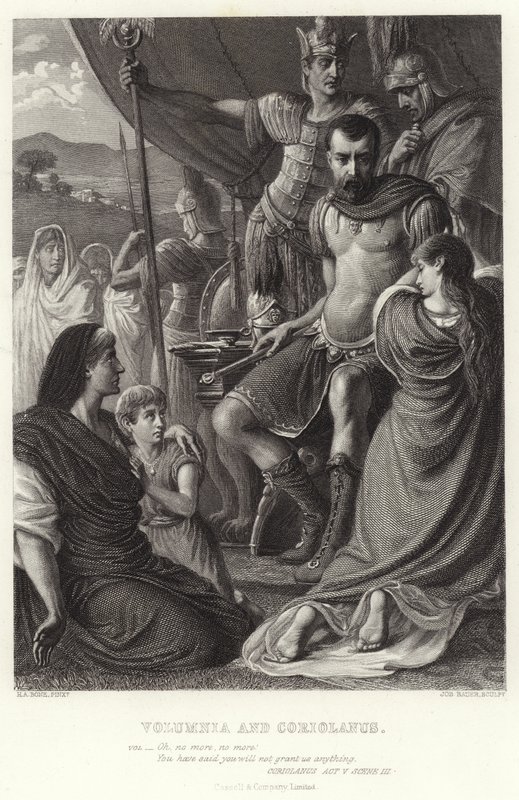 Volumnia et Coriolan, Coriolan, Acte V, Scène III - Herbert Alfred Bone