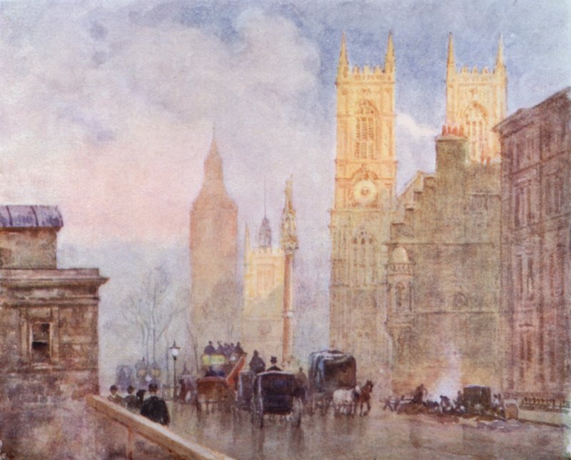 La fin de Victoria Street, Westminster - Herbert Menzies (after) Marshall