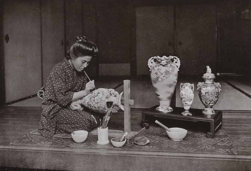 Un peintre de poterie - Herbert Ponting