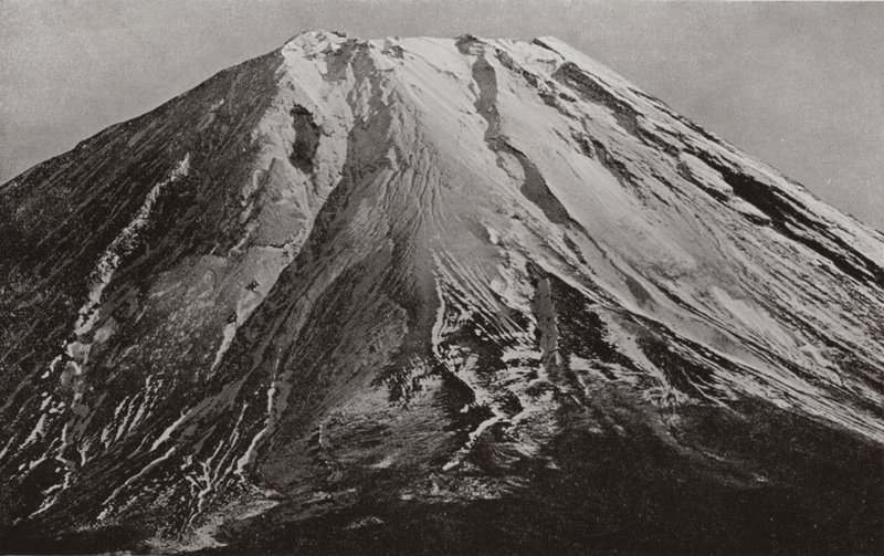 Le sommet du Fuji, une téléphotographie de Shoji - Herbert Ponting