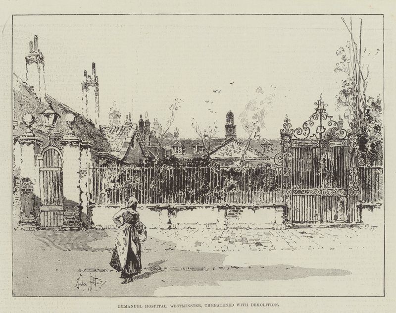 Hôpital Emmanuel, Westminster, menacé de démolition - Herbert Railton