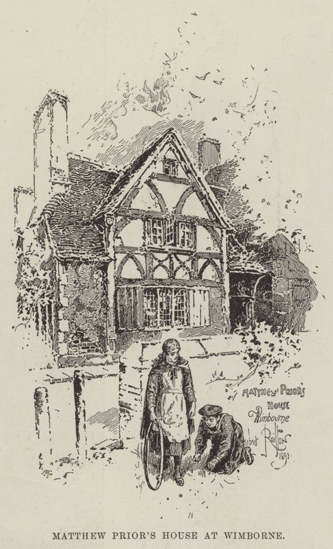 Maison de Matthew Prior à Wimborne - Herbert Railton