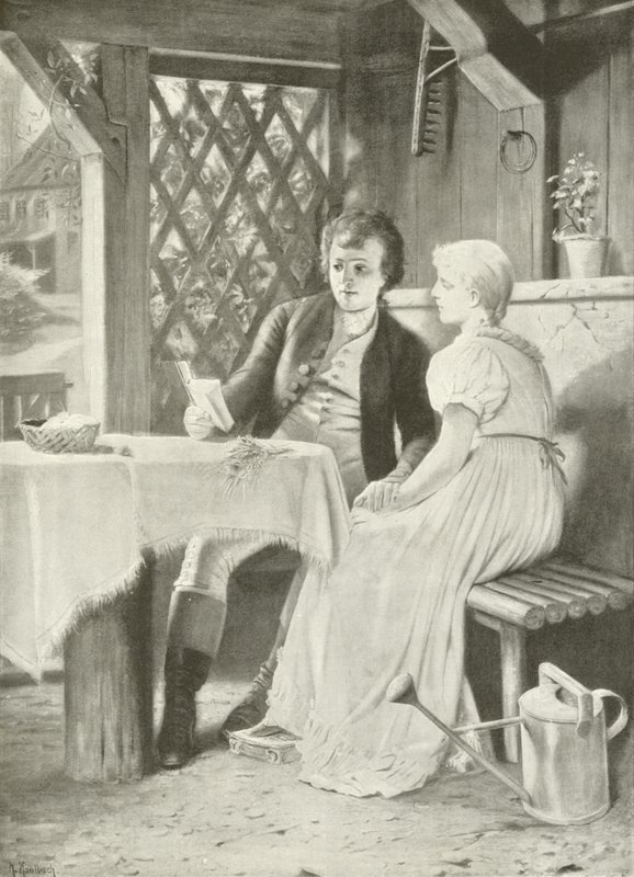 Goethe et Frederike - Hermann Kaulbach