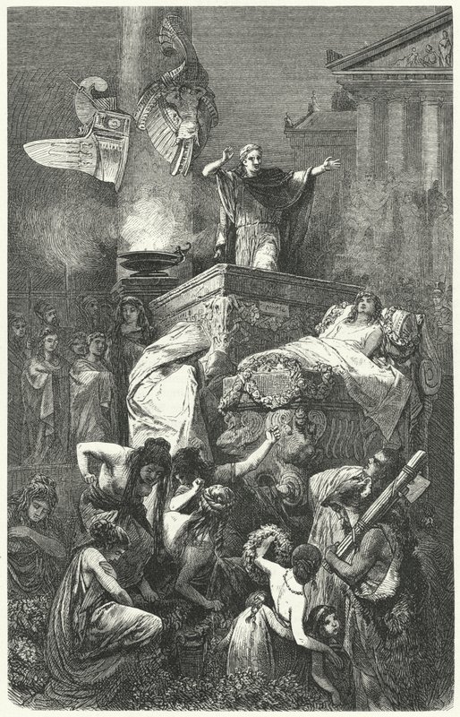 Auguste prononçant l