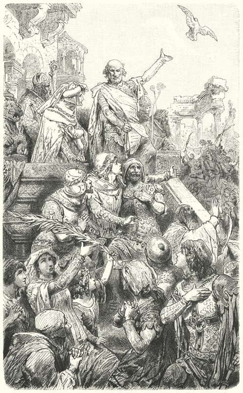 Cola di Rienzo donne au peuple de Rome une nouvelle constitution, 1347 - Hermann Vogel