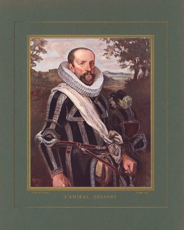 Gaspard II de Coligny, amiral français et chef huguenot pendant les guerres de religion françaises - Hermann Vogel