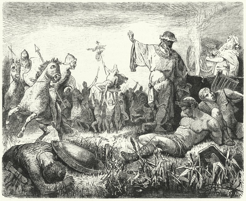 Parthes célébrant une victoire - Hermann Vogel