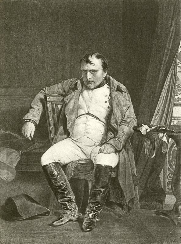 Abdication, Napoléon à Fontainebleau - Hippolyte Delaroche