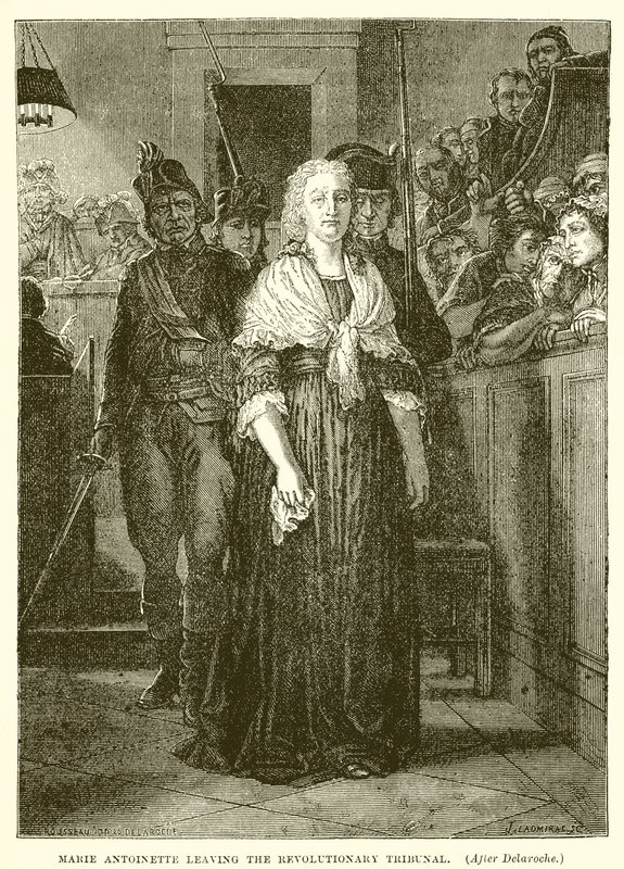 Marie-Antoinette quittant le tribunal révolutionnaire - Hippolyte Delaroche