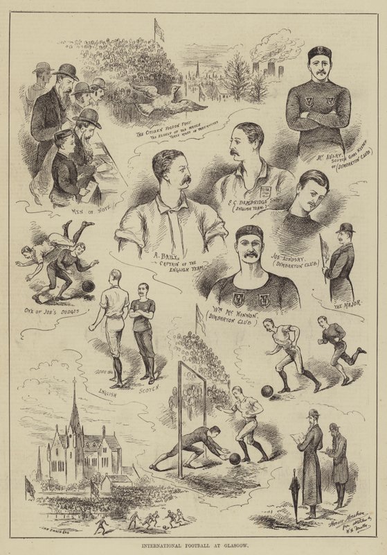 Football international à Glasgow - Horace Morehen