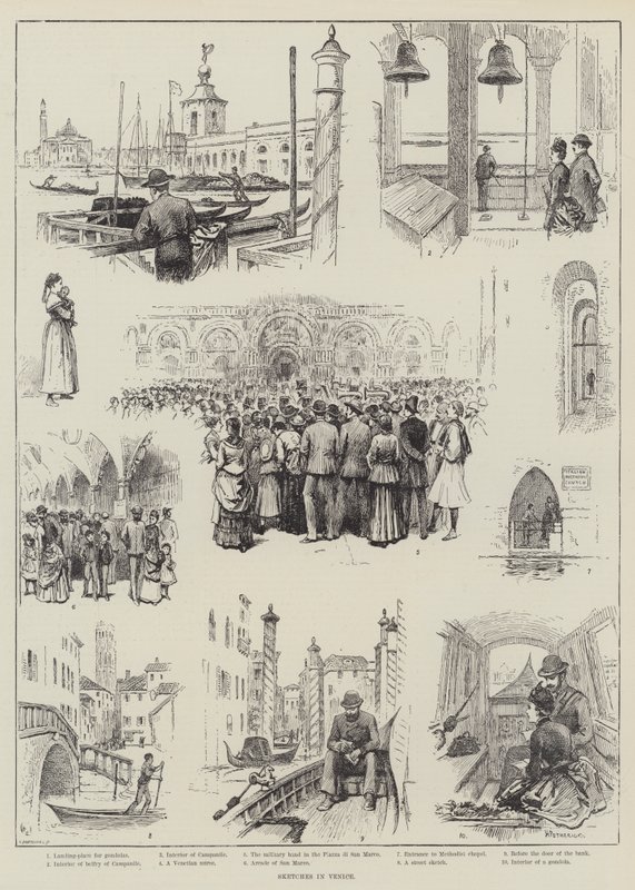 Croquis à Venise - Horace Petherick