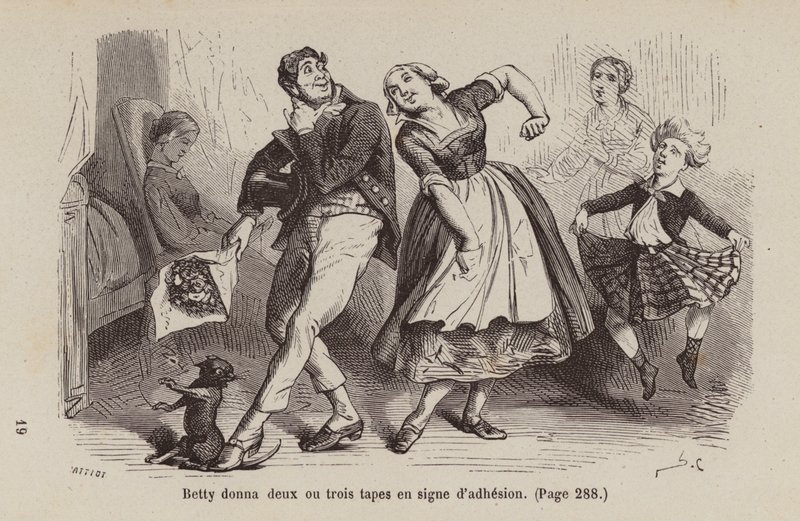 Illustration pour Un Bon Petit Diable (gravure) - Horace (after) Castelli