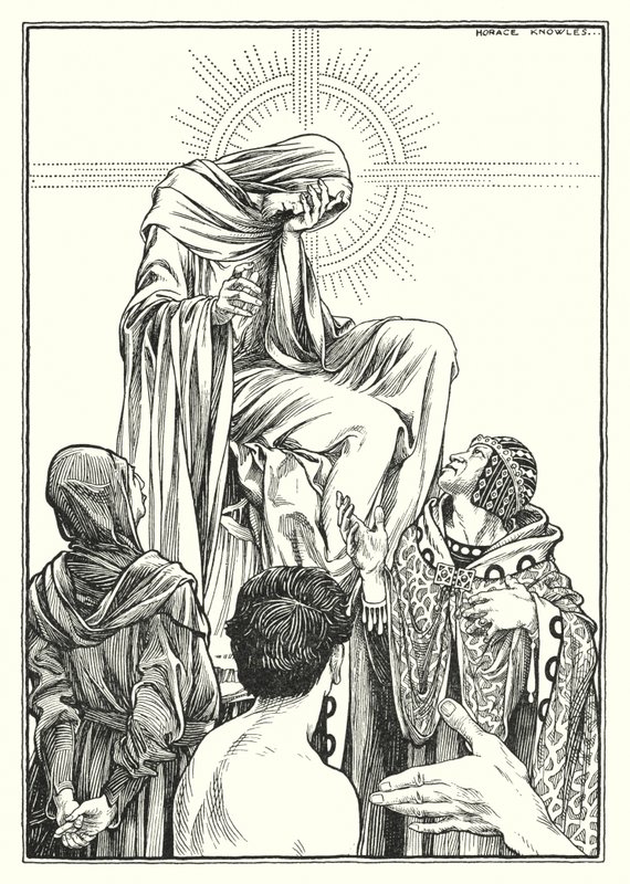 Illustration du Sermon sur la montagne (gravure) - Horace J. Knowles