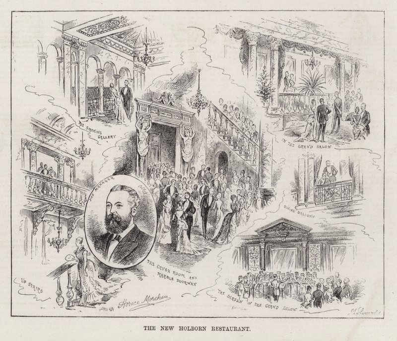 Le Nouveau Restaurant Holborn (gravure) - Horace Morehen