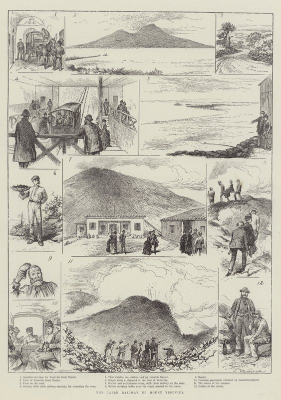Le chemin de fer à crémaillère du mont Vésuve - Horace Petherick