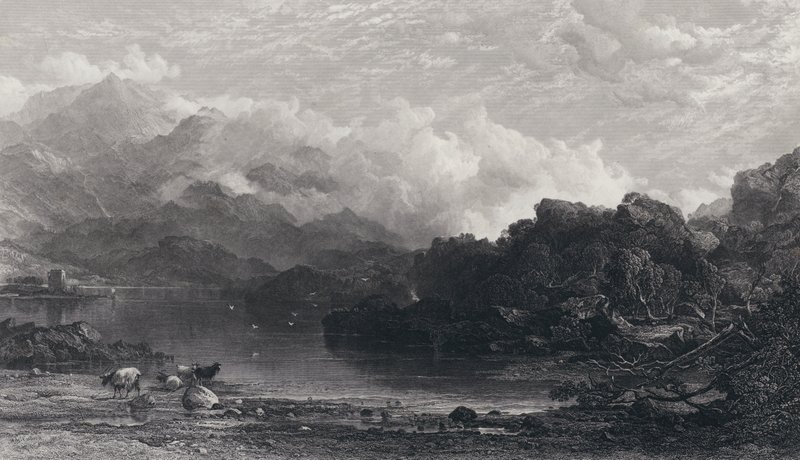 Un Loch des Highlands, Brume reposant sur les Montagnes - Horatio Macculloch