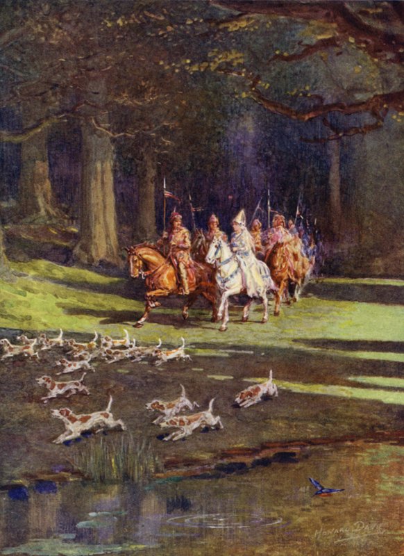 Toute la compagnie se mit en route pour la forêt - Howard Davie