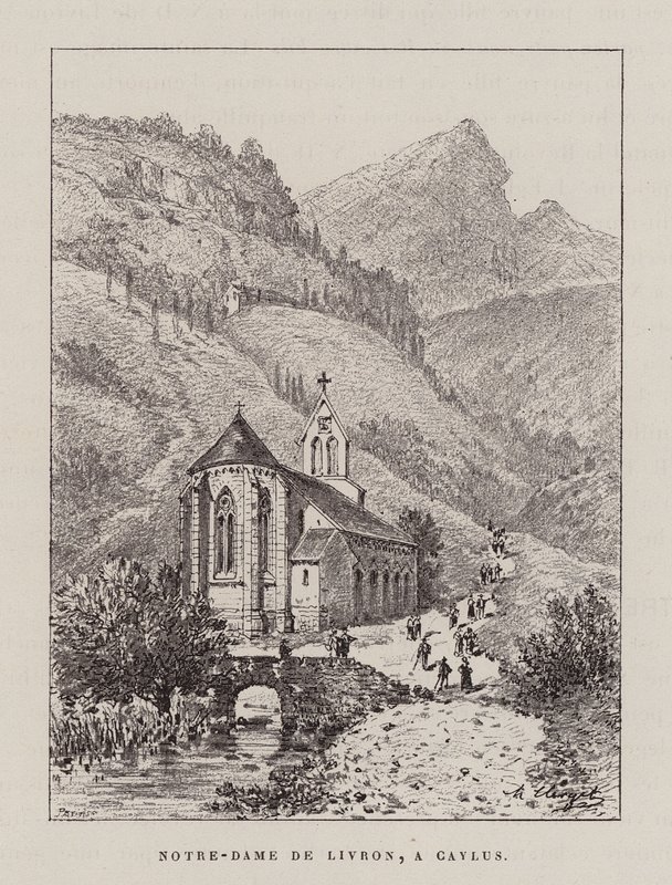 Notre-Dame De Livron, A Caylus (gravure) - Hubert Clerget