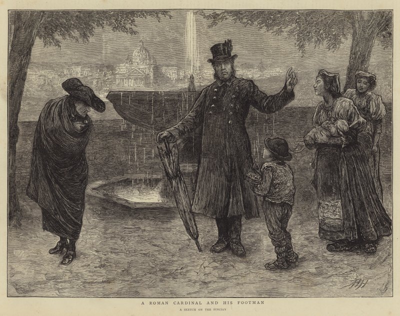 Un cardinal romain et son valet - Hubert von Herkomer