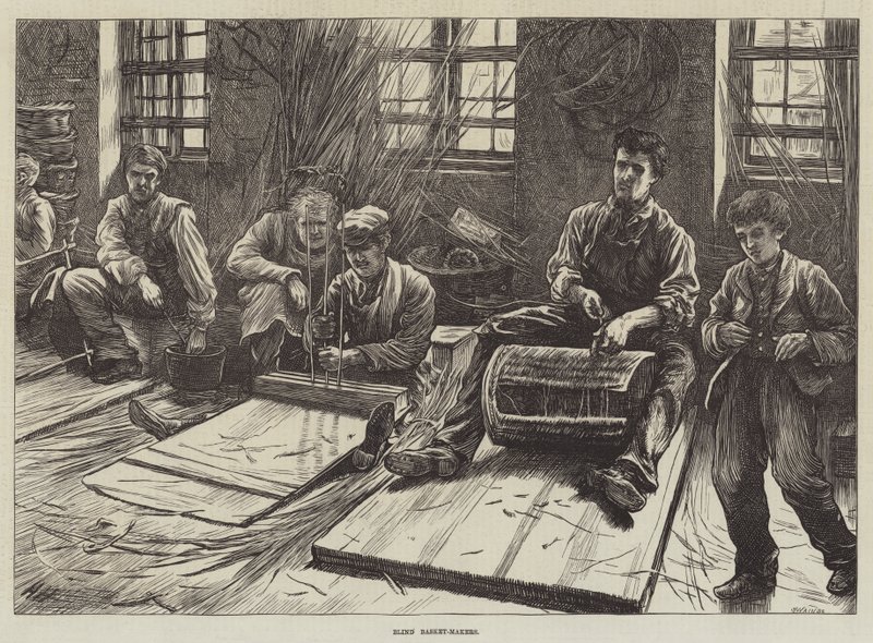 Fabricants de paniers aveugles - Hubert von Herkomer