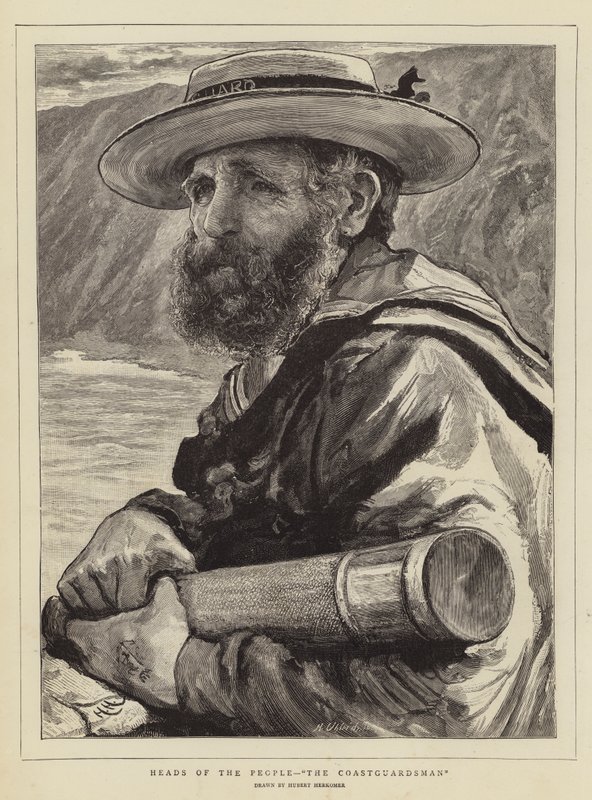 Les têtes du peuple, le garde-côte - Hubert von Herkomer