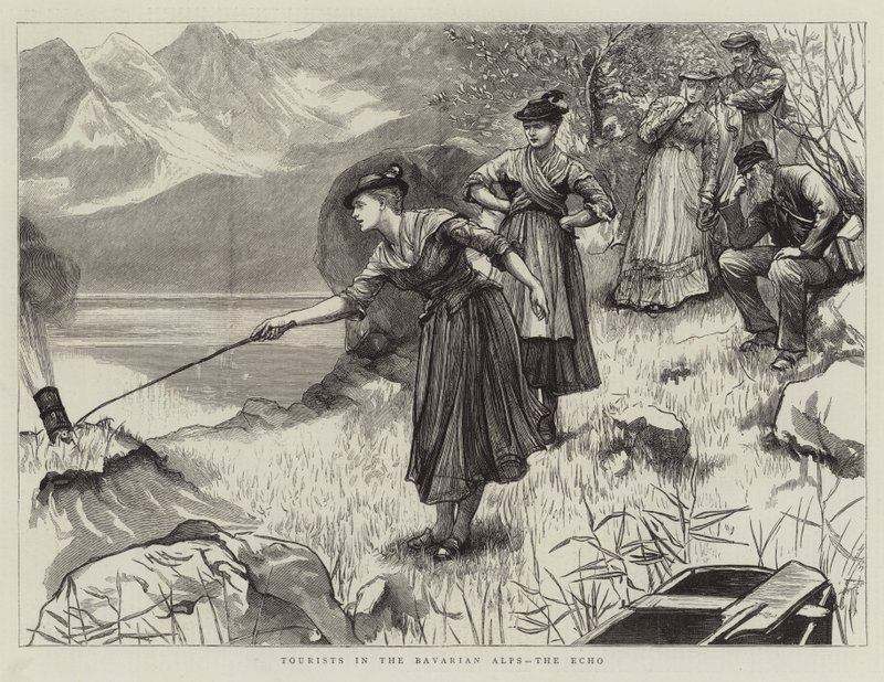 Touristes dans les Alpes bavaroises, l