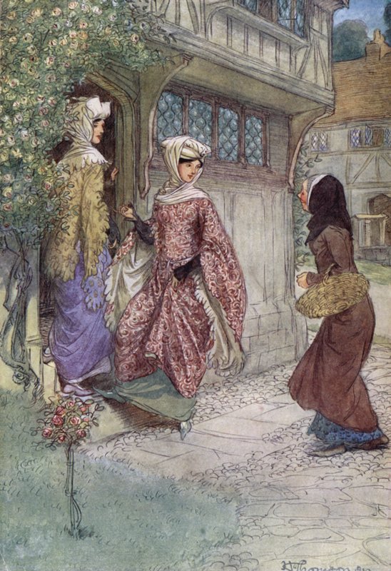 Illustration pour Les Joyeuses Commères de Windsor - Hugh Thomson