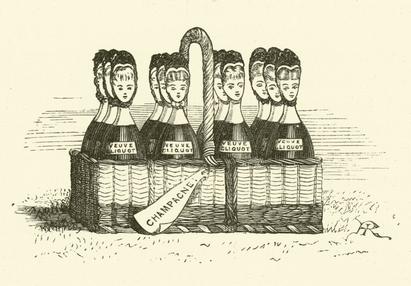 Champagne et femmes - Hugh Rowley