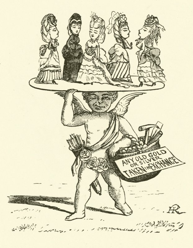 Cupidon vendant des filles pour de l