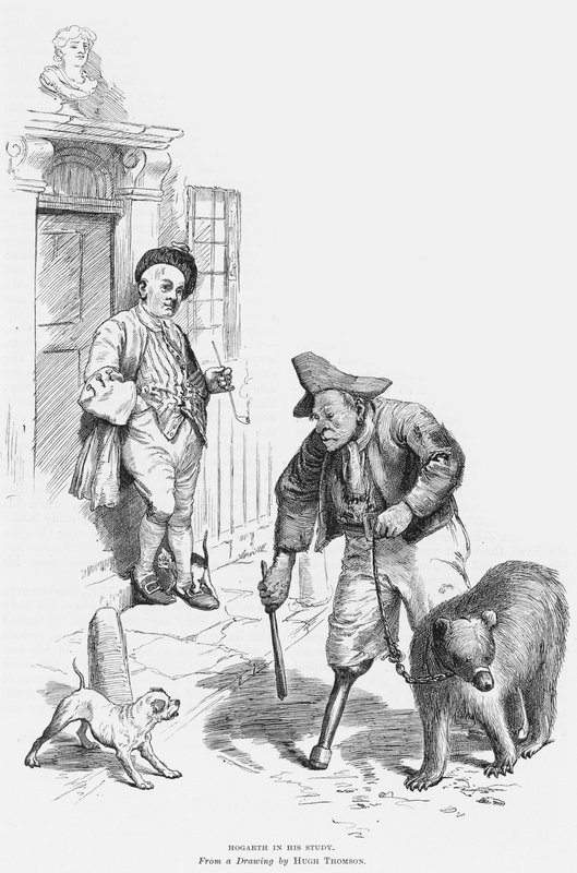 Hogarth dans son atelier - Hugh Thomson
