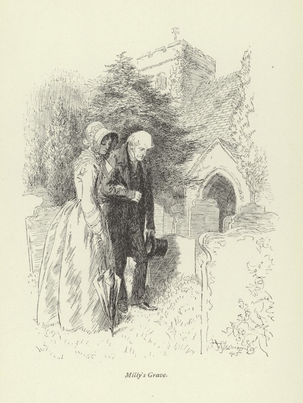 Illustration pour Amos Barton par George Eliot - Hugh Thomson