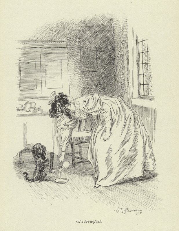 Illustration pour Amos Barton par George Eliot - Hugh Thomson
