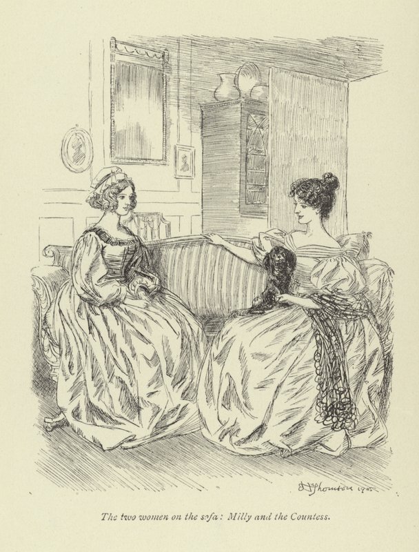 Illustration pour Amos Barton par George Eliot - Hugh Thomson