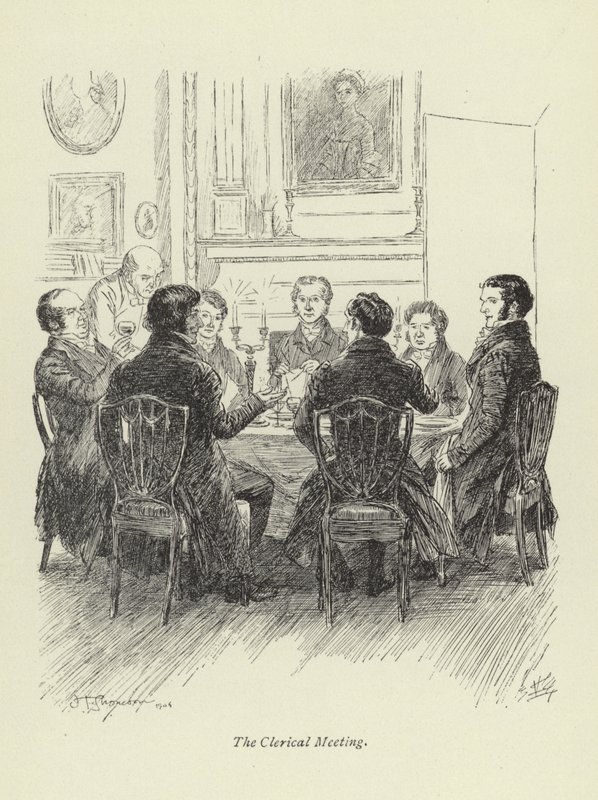 Illustration pour Amos Barton par George Eliot - Hugh Thomson