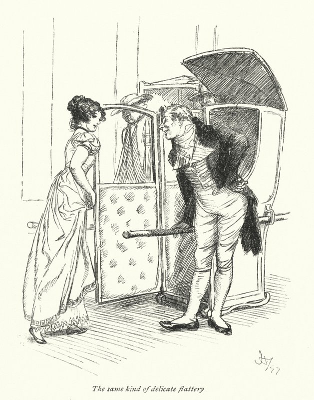 Illustration pour Northanger Abbey de Jane Austen - Hugh Thomson
