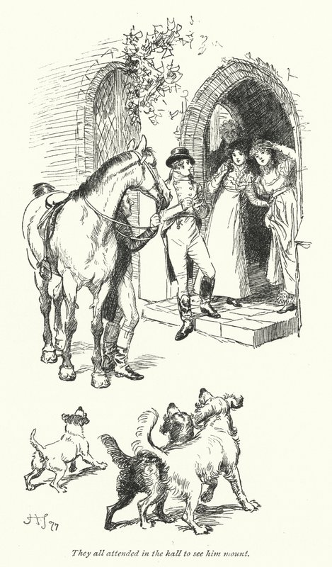 Illustration pour Northanger Abbey de Jane Austen - Hugh Thomson