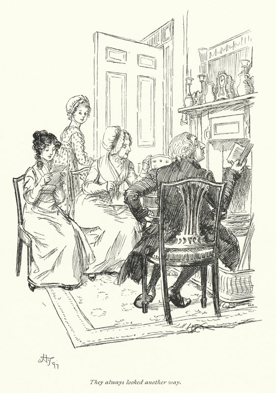 Illustration pour Northanger Abbey de Jane Austen - Hugh Thomson