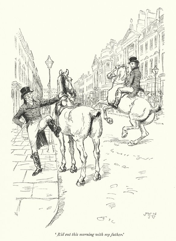 Illustration pour Northanger Abbey de Jane Austen - Hugh Thomson