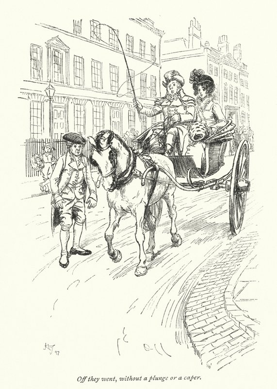 Illustration pour Northanger Abbey de Jane Austen - Hugh Thomson