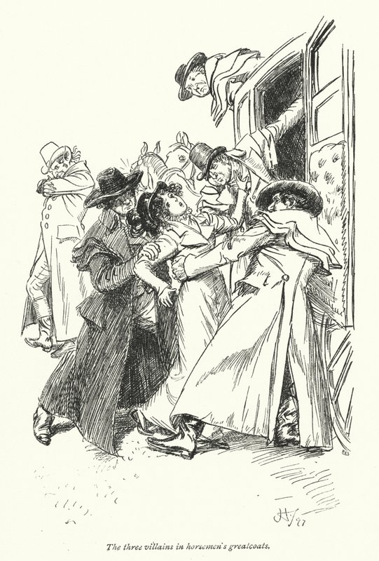 Illustration pour Northanger Abbey de Jane Austen - Hugh Thomson